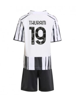 Billige Juventus Khephren Thuram #19 Hjemmedraktsett Barn 2025-26 Kortermet (+ Korte bukser)